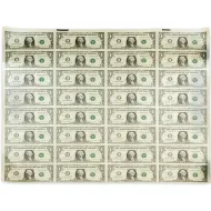 2003 Federal Reserve $1 Note -  Uncut Sheet of 32