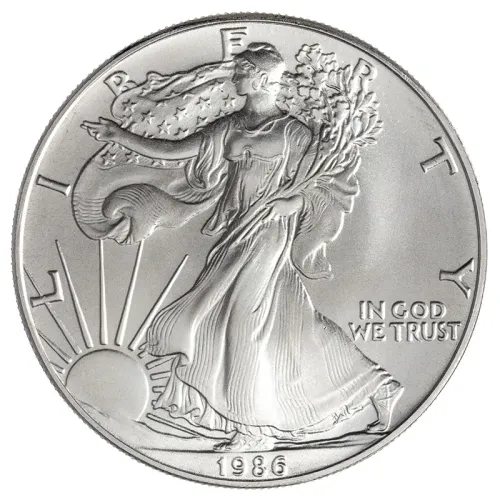 1986 American Silver Eagle - BU (Brilliant Uncirculated)