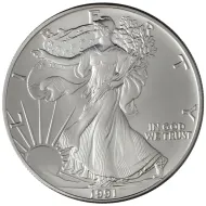 1991 American Silver Eagle - BU (Brilliant Uncirculated)