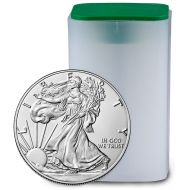 1 oz American Silver Eagle - BU Roll - 20 Coins (Date of Our Choice)
