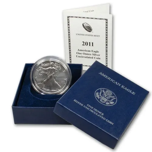 2011 W Burnished American Silver Eagle