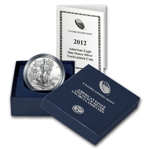 2012 W Burnished American Silver Eagle