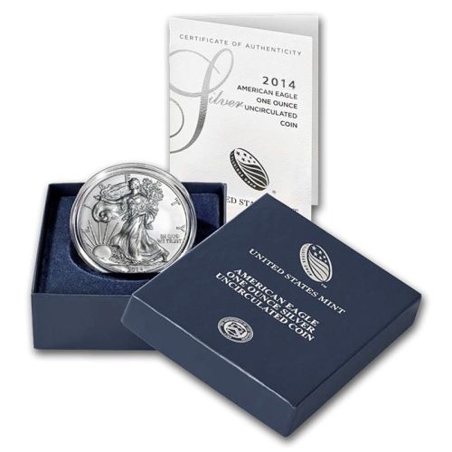 2014 W Burnished American Silver Eagle