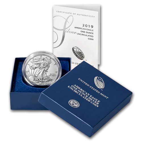 2019 W Burnished American Silver Eagle