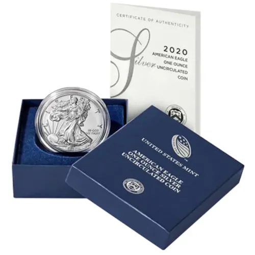 2020 W Burnished American Silver Eagle