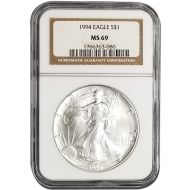 1994 American Silver Eagle - NGC MS 69