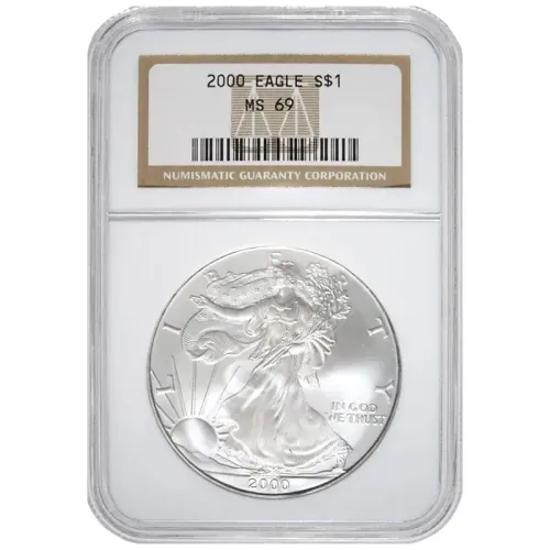 2000 American Silver Eagle - NGC MS 69