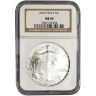 2003 American Silver Eagle - NGC MS 69