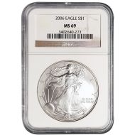 2006 American Silver Eagle - NGC MS 69
