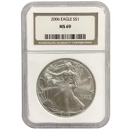 2006 American Silver Eagle - NGC MS 69