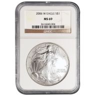 2006 W American Silver Eagle - NGC MS 69