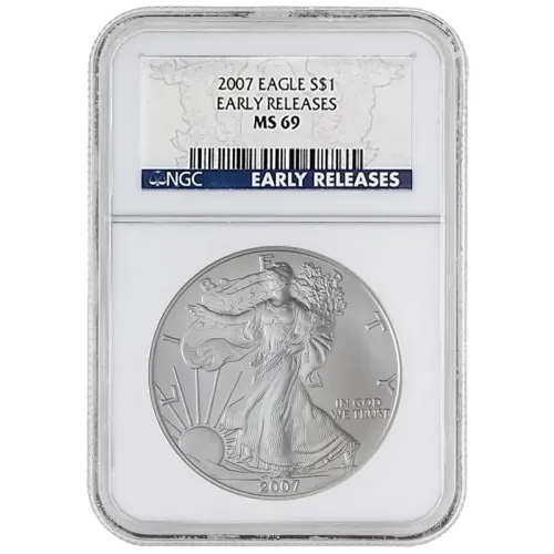 2007 American Silver Eagle - NGC MS 69 Early Release