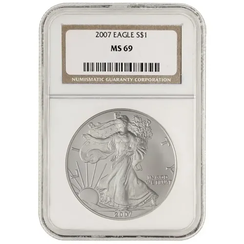 2007 American Silver Eagle - NGC MS 69