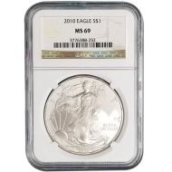 2010 American Silver Eagle - NGC MS 69