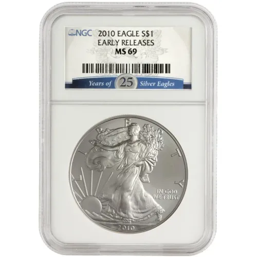 2010 American Silver Eagle - NGC MS 69 Early Release