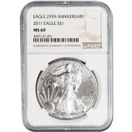 2011 American Silver Eagle - NGC MS 69