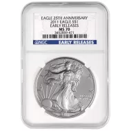 2011 American Silver Eagle - NGC MS 70 Early Release