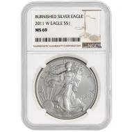 2011 W American Silver Eagle - NGC MS 69