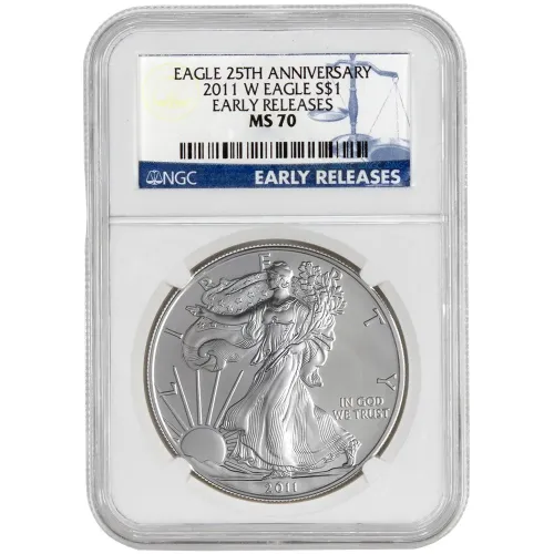 2011 W American Silver Eagle - NGC MS 69 ER