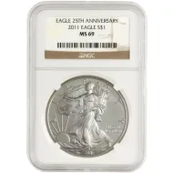 2011 American Silver Eagle - NGC MS 69