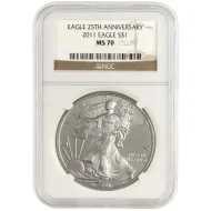 2011 American Silver Eagle - NGC MS 70