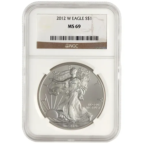 2012 W American Silver Eagle - NGC MS 69