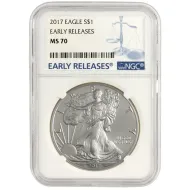 2017 American Silver Eagle - NGC MS 70 Early Release