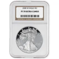 2008 American Silver Eagle - NGC PF 70