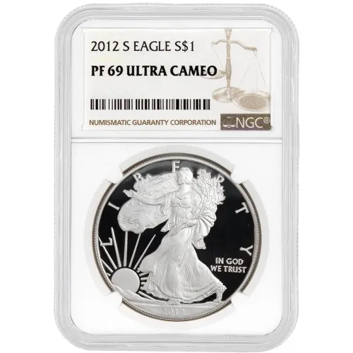 2012 S American Silver Eagle - NGC PF 69