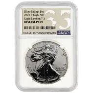 2021 S American Silver Eagle T-2 - NGC Rev PF 69