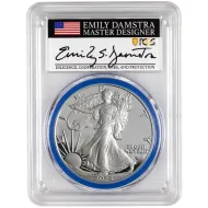 2024 W American Silver Eagle - PCGS PR 70 Advanced Release Damstra Sig