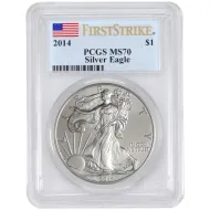 2014 American Silver Eagle - PCGS MS 70 First Strike