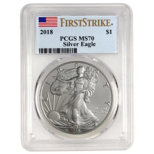 2018 American Silver Eagle - PCGS MS 69 First Strike