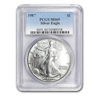 1987 American Silver Eagle - PCGS MS 69
