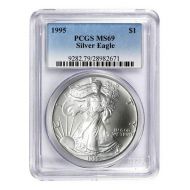 1995 American Silver Eagle - PCGS MS 69