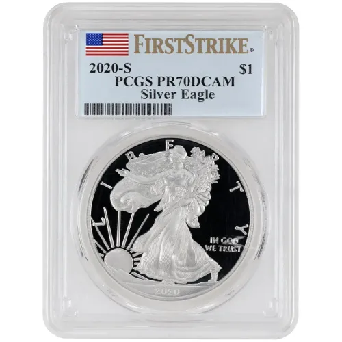 2020 S Proof Silver Eagle - PCGS PR 70 First Strike