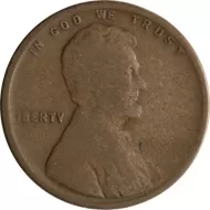 1912 D Lincoln Wheat Penny - G (Good)