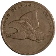 1858 Flying Eagle Penny Small Letters - Very Fine