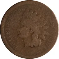 1872 Indian Head Penny - About Good (AG)