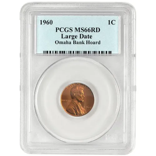 1960 Lincoln Memorial Penny - Large Date - PCGS MS66RD