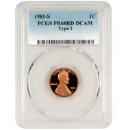 1981 S Lincoln Memorial Penny -Type 2 - PCGS PR68 