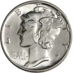 Mercury Dimes 1916 - 1945