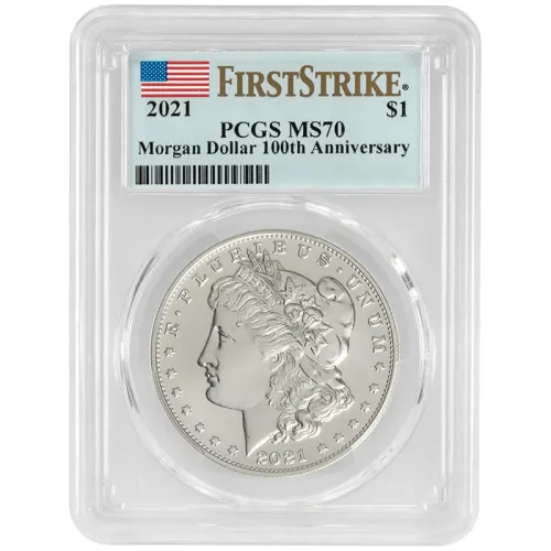 2021 Morgan Silver Dollar - PCGS MS70 First Strike