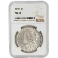 1898 Morgan Dollar - NGC MS 63