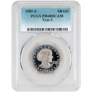 1981 S Susan B Anthony Dollar Type 2 - PCGS PR68