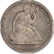 1861 S Seated Half Dollar - Very Good (VG)