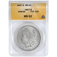 1897 Morgan Dollar VAM 6a - ANACS MS62