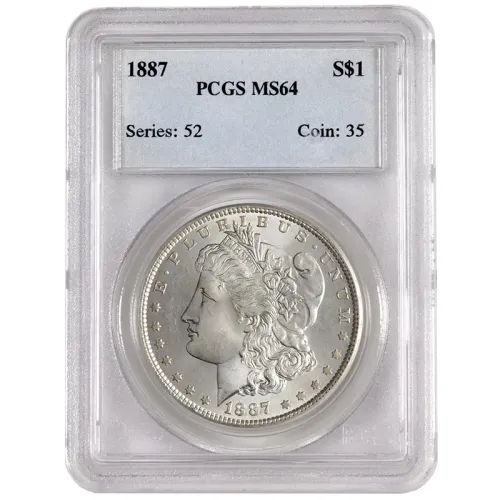 1887 Morgan Dollar - Vam 5 - PCGS MS 64