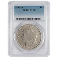 1890 O Morgan Dollar Vam 1b - PCGS AU50