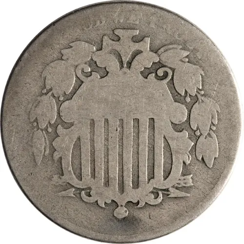 1868 Shield Nickel - About Good (AG)